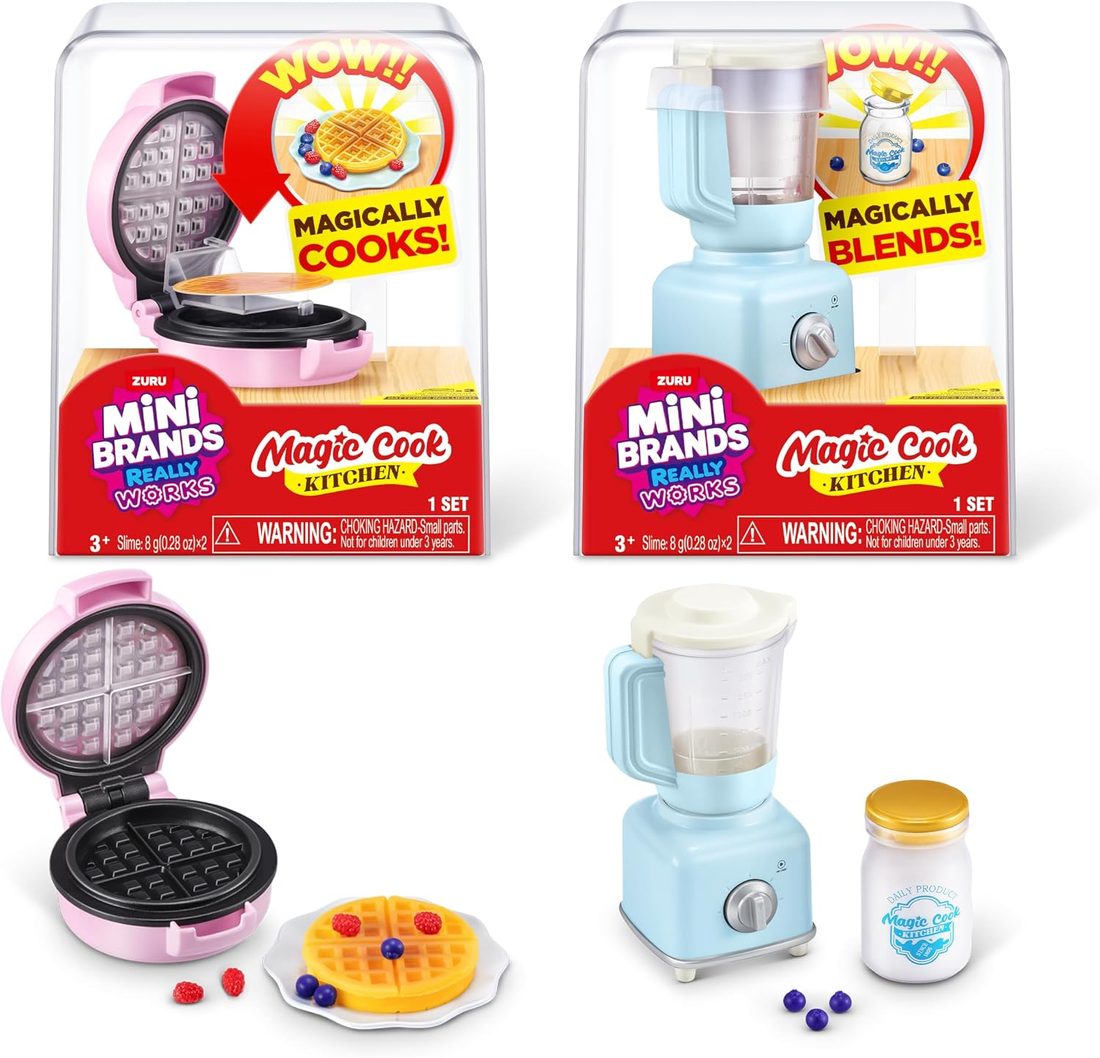 Magic Cook Kitchen — Waffle Maker & Blender by Mini Brands