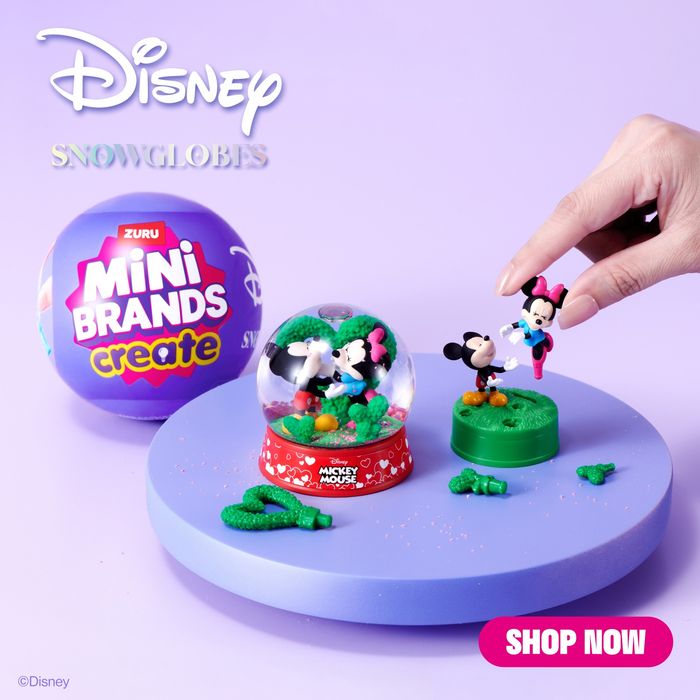 Disney Snow Globes Mini Brands line