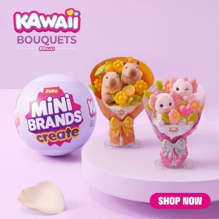 Kawaii Bouquets Mini Brands line